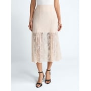 Devil Wears Prada Scoop Collection Women's Lace Maxi Skirt, Sizes XS-XXL