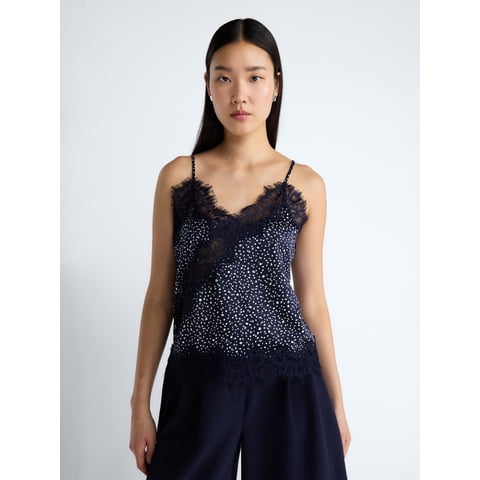 Devil Wears Prada Scoop Collection Women's Lace Trim Blouse, Sizes XS-XXL