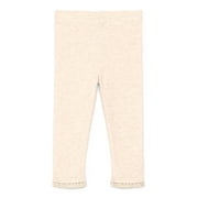 Garanimals Baby Girls Jersey Knit Leggings with Lace Trim, Sizes 0M-24M