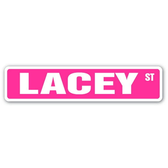 LACEY Street Sign Childrens Name Room Sign | Indoor/Outdoor |  36" Wide
