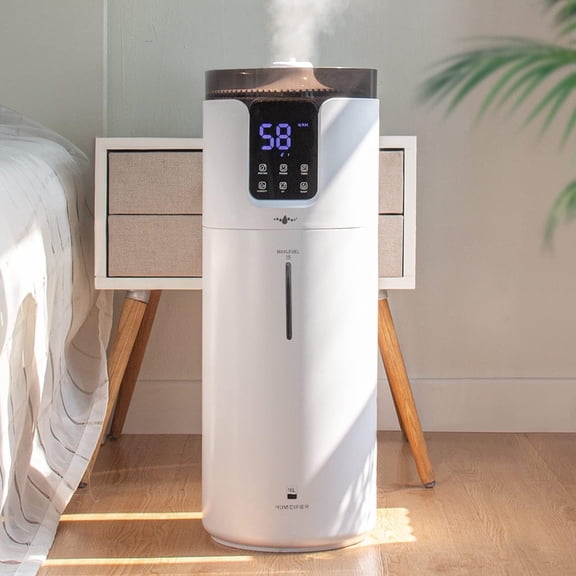 Lacidoll Whole House Humidifier for home, 16L/4.2Gal, 1500 sq.ft., Ultrasonic Cool Mist Humidifier for Room, White