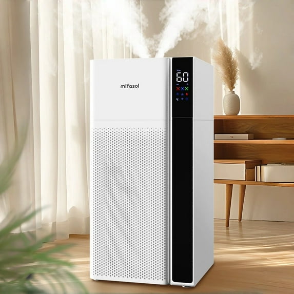 Humidifier Large Room, 4.2Gal/16L for Home 2000 sq ft, Top Fill Cool Mist for Bedroom, Gray