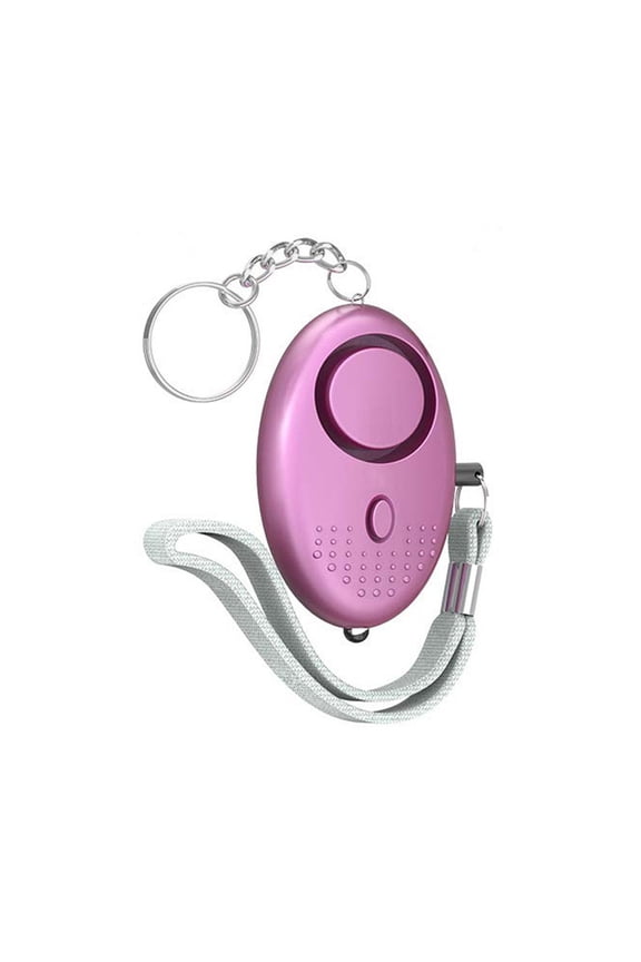 130dB Alarm Keychain with LED Light,Clearance Keychains Rings for Keys for Men Women for Car,Personal Safety and Protection,Hot Pink