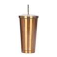 thumbnail image 1 of LACKUST 18 oz Vacuum-Insulated Stainless Steel Tumble,Fashionable Stainless Steel Straw Cup Coffee Cup 500ml Large Capacity Vacuum Portable Insulation Gift Cup,Stainless Steel,Gold, 1 of 3