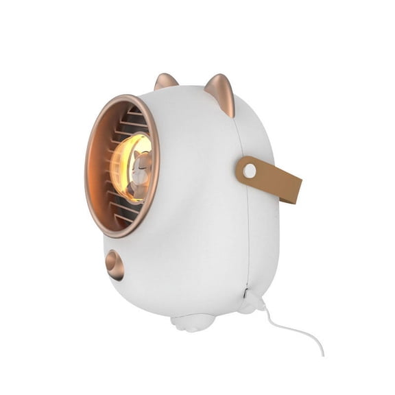 LACKUST 2024 USB Charging 3 Speed Desktop Conditioner Fan,Portable Air Conditioners Box Fan,Desk Air Conditioner for Room Office Bedroom Desk Indoor Outdoor,White