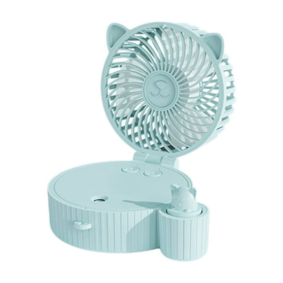 LACKUST 3-Speed USB Chiller with LED Lights for Home & Office,Portable Air Conditioners Fan,Small Portable Room Air Conditioner Coolers for Room Living Room,Blue