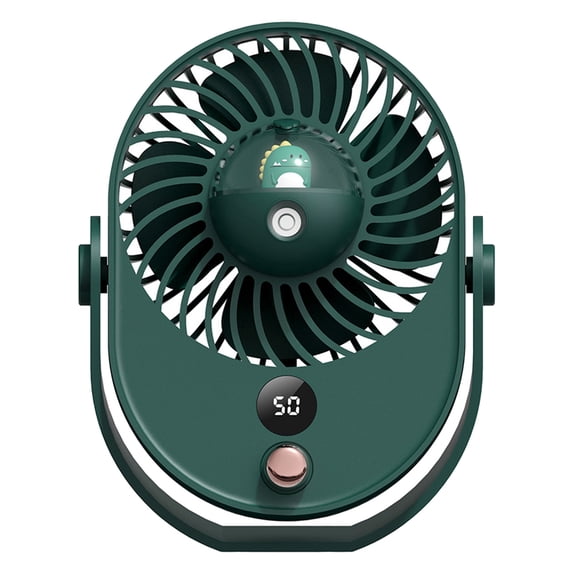 LACKUST 3-Speed USB Rechargeable Mini Fan for Travel,Portable Air Conditioners Desk Fans,Desk Air Conditioner for Office Bedroom,Green