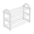 thumbnail image 1 of LACKUST 3 Tier Plastic Shoe Rack Organizer, White Easy Assembly No Tool Entryway Shoe Storage for Bedroom Closet Small Space, 1 of 6