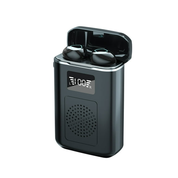 LACKUST 3-in-1 Wireless Earbuds with Speaker & Flashlight, IPX7 Waterproof Sport Bluetooth Headphones, 4000mAh Power Bank, CVC 8.0 Noise Cancelling, LED Display, Magnetic Charging