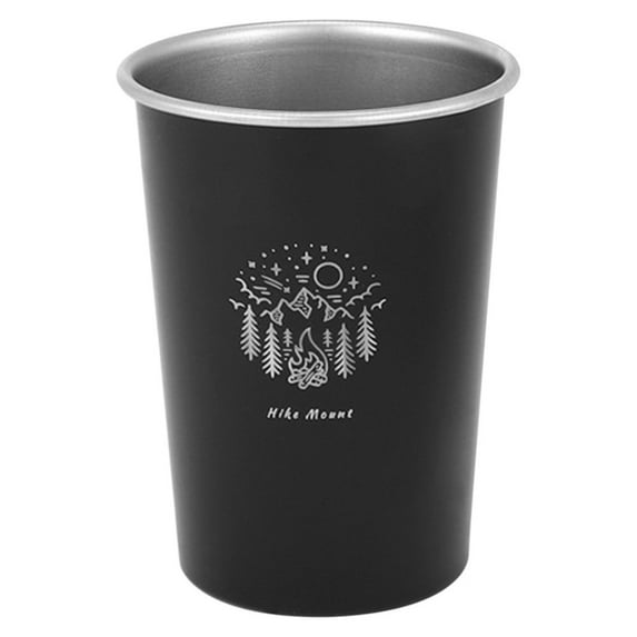 LACKUST 350ml Stainless Steel Water Bottle Mug, Enamel-Coated Outdoor Cup for Coffee, Beer & Survival Scenarios