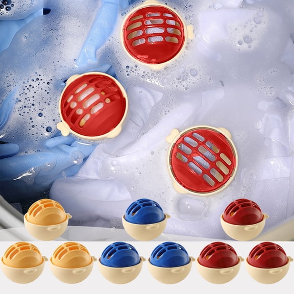 LACKUST 3Pcs Red Reusable Pet Hair Remover Laundry Balls, Anti-Winding Hair Catcher for Washing Machine & Dryer, Effective Hair Removal for Clothes Blankets