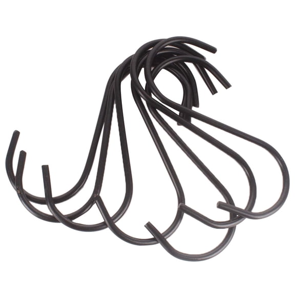LACKUST 3Pcs Small S Shape Hooks on Sale,3PC Stainless Steel S Hooks Strong Hanging SHook,black