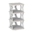 thumbnail image 1 of LACKUST 4 Tier Grey Plastic Shoe Rack, Small Narrow Crevice Shoe Storage Shelves, Easy Install Multifunctional Shoe Organizer for Entryway, Doorway, Bedroom Closet, Household Hallway Use, 1 of 6