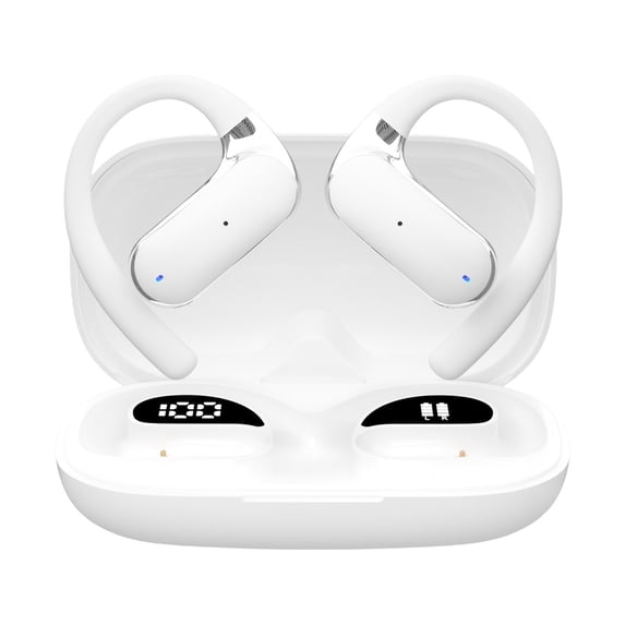 LACKUST AI Real-Time Translation Open Earbuds, Bluetooth 5.4 Wireless Headphones - 8HR Playtime, 60HR with Case - Secure Fit for Running & Travel