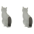 thumbnail image 1 of LACKUST Adhesive Sticky Wall Hooks Clearance,Hook,lovely Pet Shaped Hook,No Punching Hook Or Sticking Hook,Silver, 1 of 1