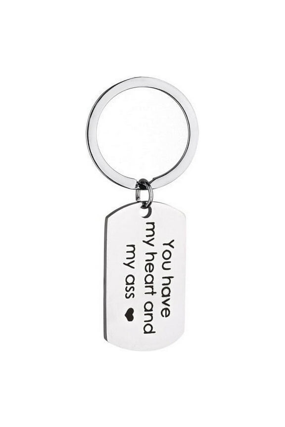 Anniversary Keychain,Clearance Keychains Rings for Keys for Men Women for Car,'You Own My Heart and My Keychain', for Husband,Multicolored