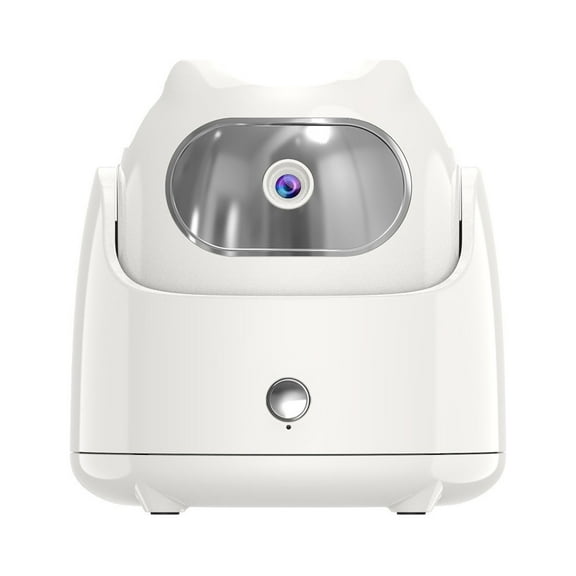 LACKUST Auto Face Tracking Selfie Stick - 360 Rotation Phone Gimbal, Smart AI Phone Holder for Video Recording, Hands-Free White