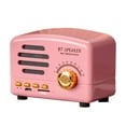 thumbnail image 1 of LACKUST BT01 Wireless Stereo Retro Speakers, Portable Bluetooth Vintage Speakers With Powerful Sound, Answering Calls, FM Radio Mode,- Card,F, 1 of 2