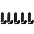 thumbnail image 1 of LACKUST Bathroom Hooks for Shower Clearance,5 Pack Towel Hooks/Bathroom Hooks with 2 Adhesive Strips,Hooks for Organizing Living Room,Dormitory and Bathroom(3ml),Black, 1 of 7