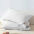 thumbnail image 1 of LACKUST Bedding Size Bed Pillow - White Cool Hotel Quality Corner Propped Pillow for Back, Flat or Side Sleeping,White, 1 of 6