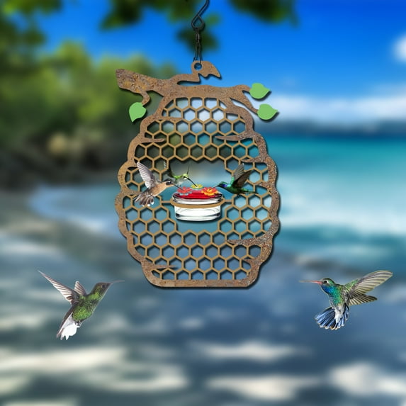 LACKUST Bird Feeders Outdoor Clearance,Handheld Hanging Bird Feeder with Suction Cup and Flower Design,B