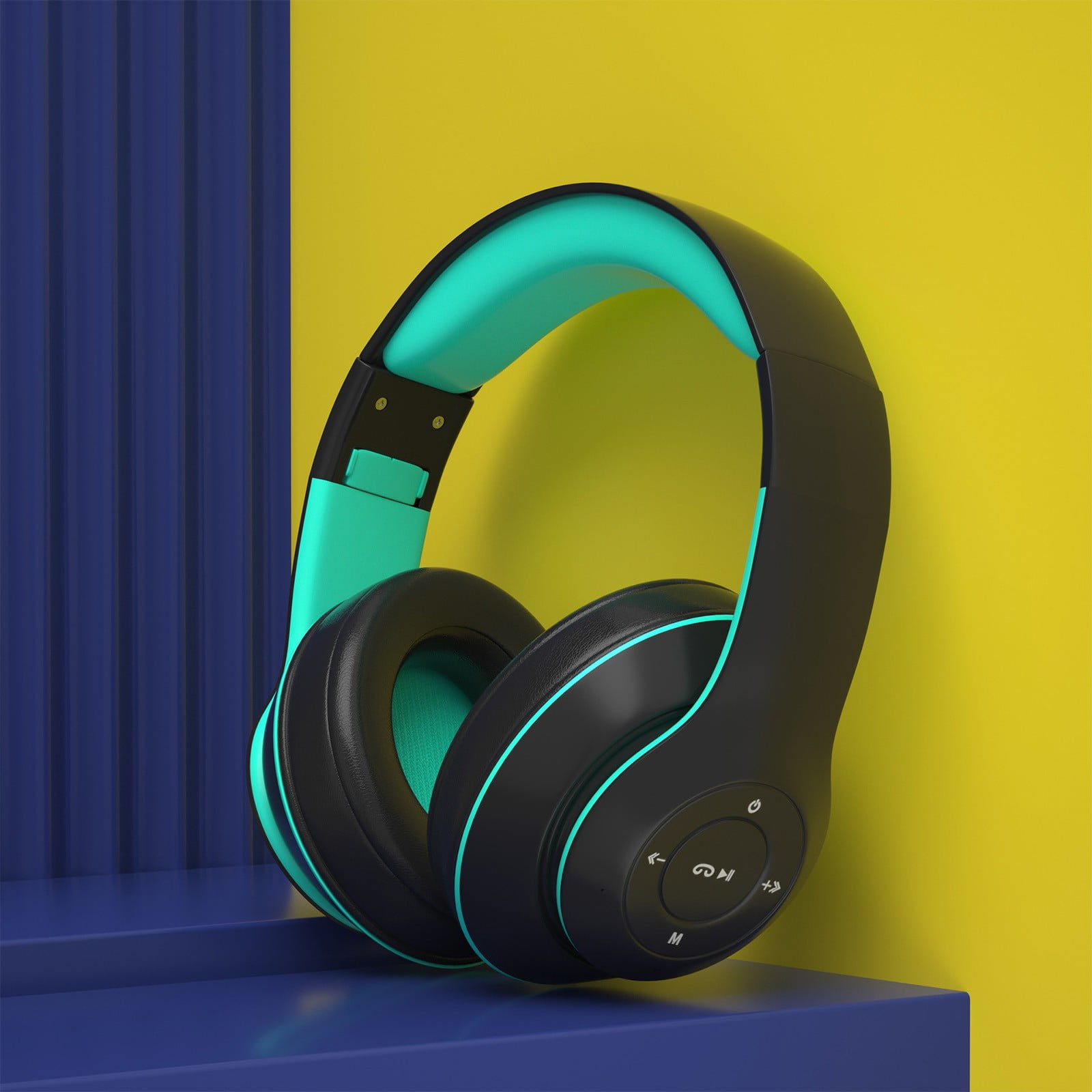 LACKUST Bluetooth 5.1 Subwoofer Headphones,Clearance Noise Cancelling Bluetooth Headphones for Kids,Enhanced Wireless Audio for Mobile,Computer,and Sports,Black
