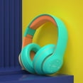thumbnail image 1 of LACKUST Bluetooth 5.1 Subwoofer Headphones,Clearance Noise Cancelling Bluetooth Headphones for Kids,Enhanced Wireless Audio for Mobile,Computer,and Sports,Mint Green, 1 of 5