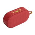 thumbnail image 1 of LACKUST Bluetooth 5.3 Speaker, 8W Stereo Sound Wireless Portable Speaker with RGB Lights, FM Radio, SD Card Compatible, Mini Outdoor Travel Speaker with Hook - Red, 1 of 6