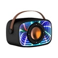 thumbnail image 1 of LACKUST Bluetooth 5.3 Wireless Audio LED Cool Light Effect Sound Quality Clear Surround Sound Effect Multiple Play Modes Large Capacity Battery Bluetooth Audio,Black, 1 of 8