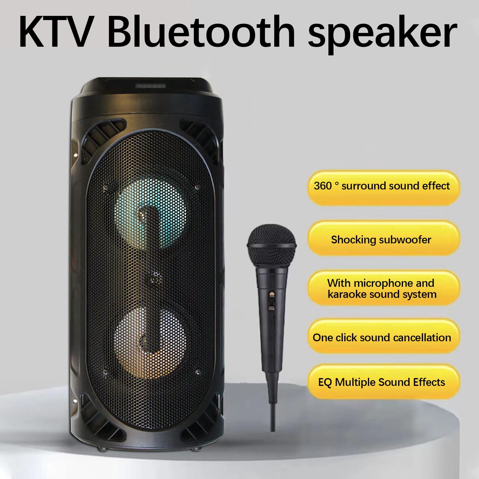 LACKUST Bluetooth Sound System, Home Singing, Outdoor Dancing, High ...