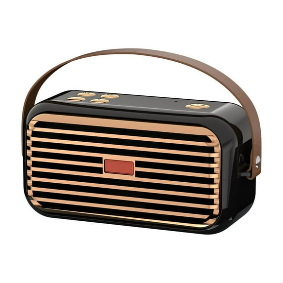 LACKUST Bluetooth Speaker Outdoor Portable Bluetooth Stereo Radio Wireless Handheld Support,Black