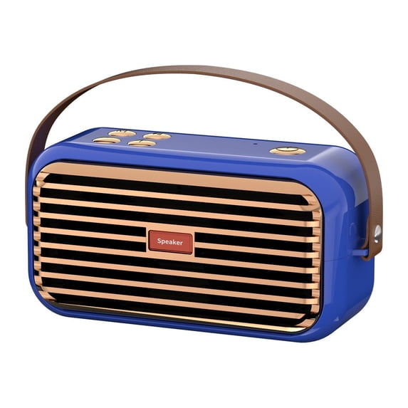 LACKUST Bluetooth Speaker Outdoor Portable Bluetooth Stereo Radio Wireless Handheld Support,Blue