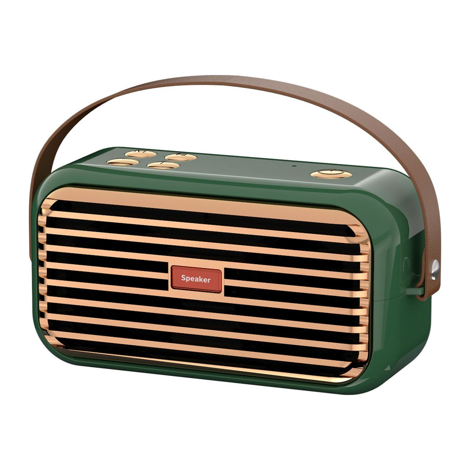LACKUST Bluetooth Speaker Outdoor Portable Bluetooth Stereo Radio Wireless Handheld Support,Green