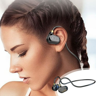 LACKUST Bones Conduction Bluetooth 5.3 Headphones,Clearance Noise Cancelling Bluetooth Headphones for Kids,Open-Ear,Waterproof,8H Usetime,Wireless for Running,Cycling,Driving,Workouts,Black