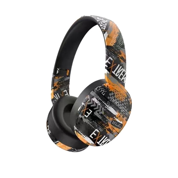 LACKUST Brown Over-Ear Wireless Headphones, Foldable Bluetooth 5.4 with Low Latency, Long Battery Life, Surround Sound for Sports & Gaming