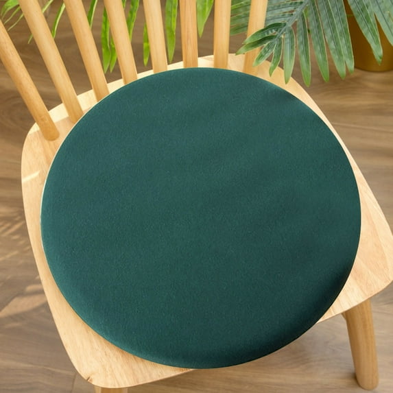 LACKUST Chair Seat Cushion,Classic Rounded Knit Office Chair Cushion,Floor Cushions for Kids,Green