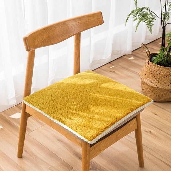 LACKUST Chair Seat Cushion,Non-Slip Plush Stool Chair Cushions,Bench Cushions for Outdoor Furniture,Yellow