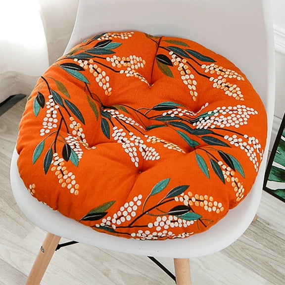 LACKUST Chair Seat Cushion,Winter Warm Chair Cushions for Dining Kitchen Bedroom,Cushion for Chair,Orange