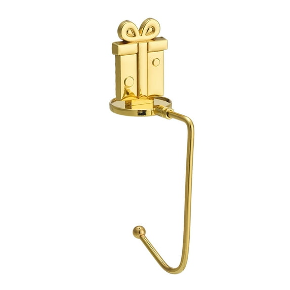 LACKUST Christmas Ornament Hooks,Metal Christmas Stocking Hooks Fireplace Hanger with Non Design,J