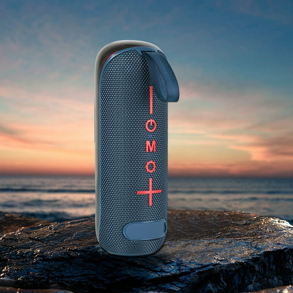 LACKUST Colorful Wireless Car Portable Payment High-power Outdoor Subwoofer Sound System,Navy