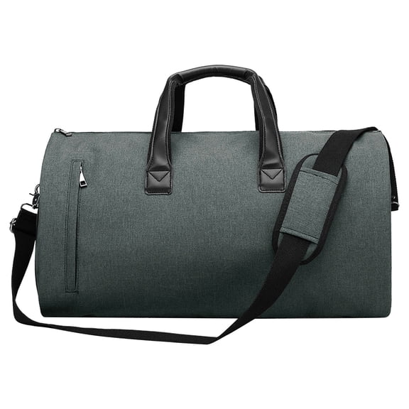 LACKUST Convertible Duffle Garment Luggage, Large Capacity, Inner Compartment, Suit Bag,Dark Gray