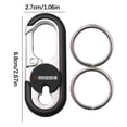 thumbnail image 1 of LACKUST Creative Stainless Steel Car Key Chain,Clearance Keychains Rings for Keys for Men Women for Car,Waist Hanging Design,Black, 1 of 2