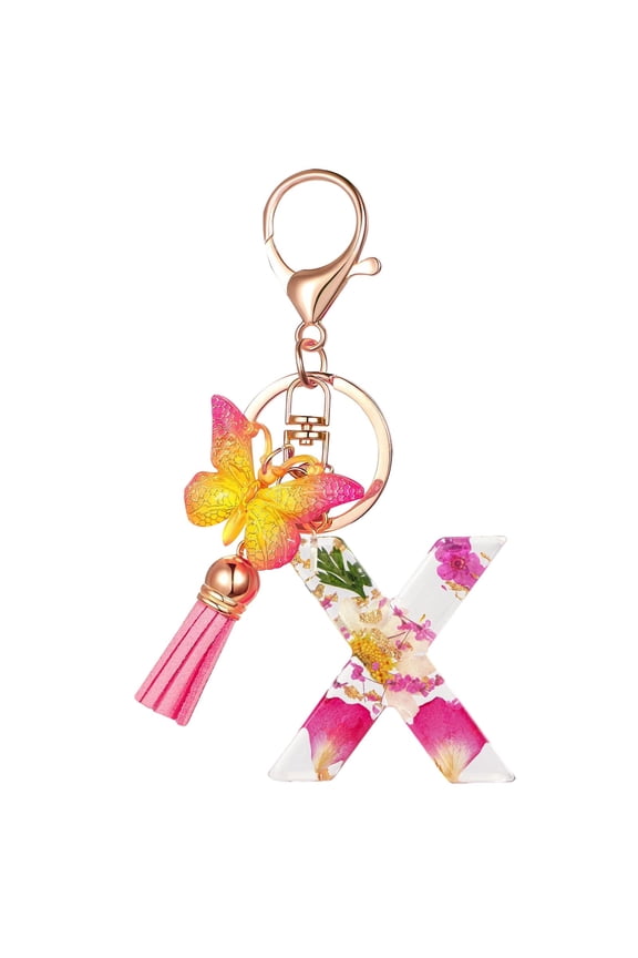 Customizable Initial Letter Keychains,Clearance Keychains Rings for Keys for Men Women for Car,Personalized Gifts,X