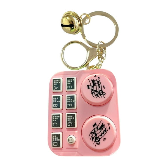 LACKUST DJ Disc Player Mini Keychain,Clearance Keychains Rings for Keys for Men Women for Car,Musical Instrument Design, Car & Bag Pendant,B