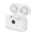 thumbnail image 1 of LACKUST Double Spray Fan - Intelligent Digital Display Conditioner,Portable Air Conditioners Fan,Small Portable Room Air Conditioner Coolers for Room Living Room,White, 1 of 8