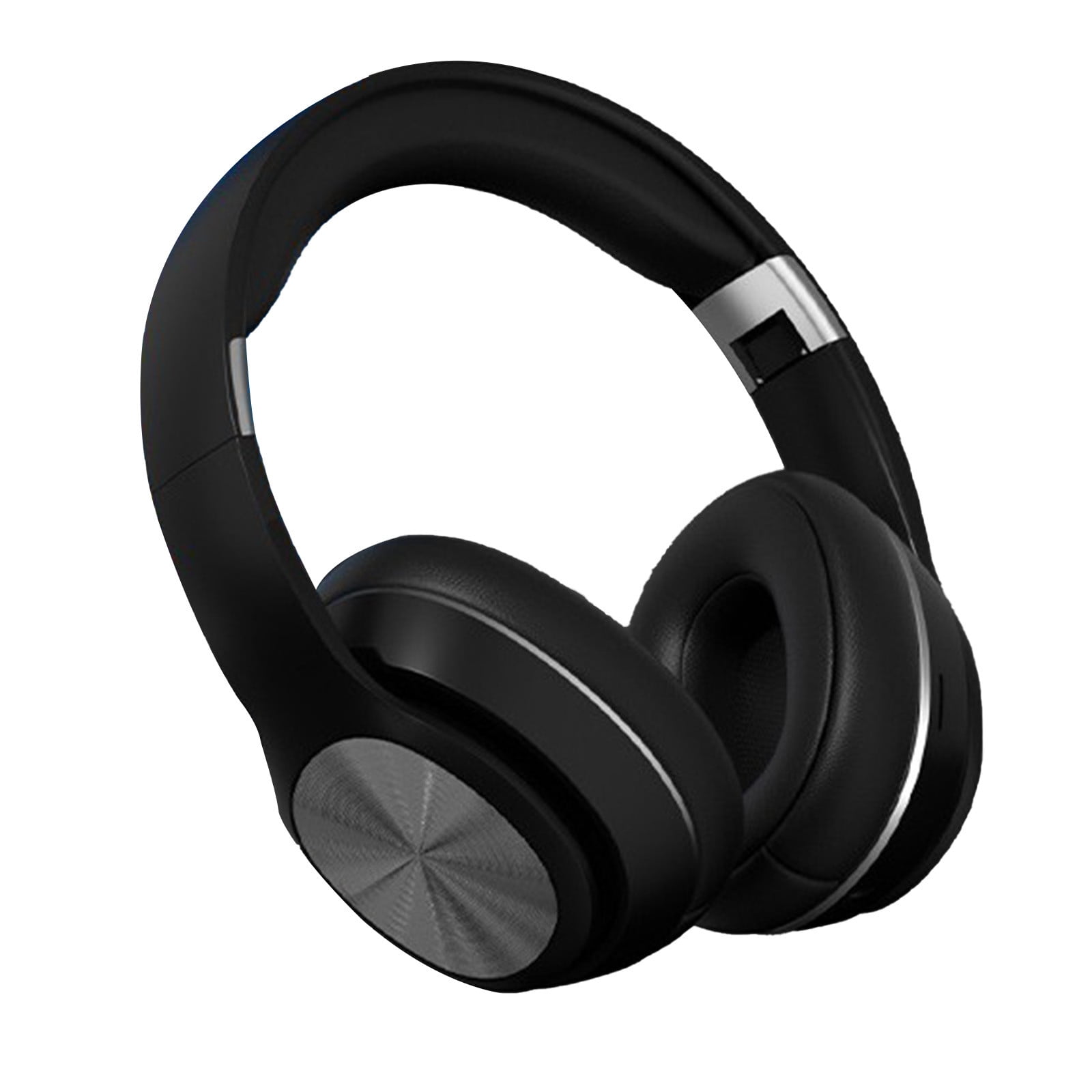 LACKUST Dual Mode Over-Ear Bluetooth 5.3 Headphones Black - Foldable, Soft Headband, Low Latency for Sports Gaming, Wired/Wireless