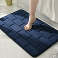 thumbnail image 1 of LACKUST Efficient Water-Absorbent Bathroom Rugs Door Mat - Quick-Dry Non-Slip Bath Mats and Rug for Bathroom and Toilet Entrances,23.6x15.7in,Blue, 1 of 6