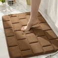 thumbnail image 1 of LACKUST Efficient Water-Absorbent Bathroom Rugs Door Mat - Quick-Dry Non-Slip Bath Mats and Rug for Bathroom and Toilet Entrances,23.6x15.7in,Coffee, 1 of 6