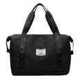 thumbnail image 1 of LACKUST Expandable Gym & Duffle Bags, Sports, Weekend Travel, Lightweight, Overnight, For Men & Women,Black, 1 of 8