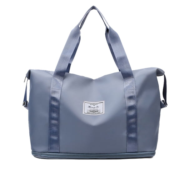 LACKUST Expandable Gym & Duffle Bags, Sports, Weekend Travel, Lightweight, Overnight, For Men & Women,Blue